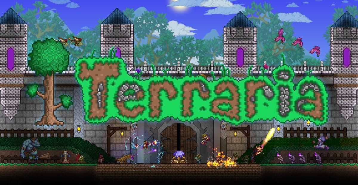 Terraria وهي من أفضل ألعاب الكمبيوتر