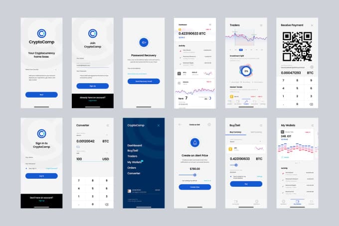 Create mobile app ui and website ui design by Selenapixels