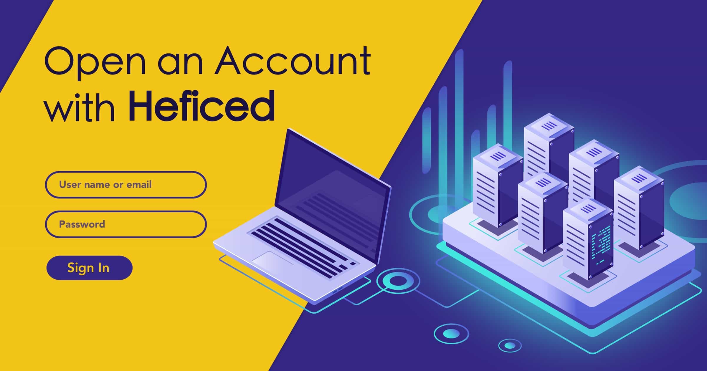 How to Create a New Account with Heficed