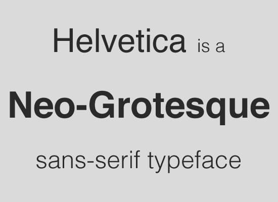 الخط Helvetica