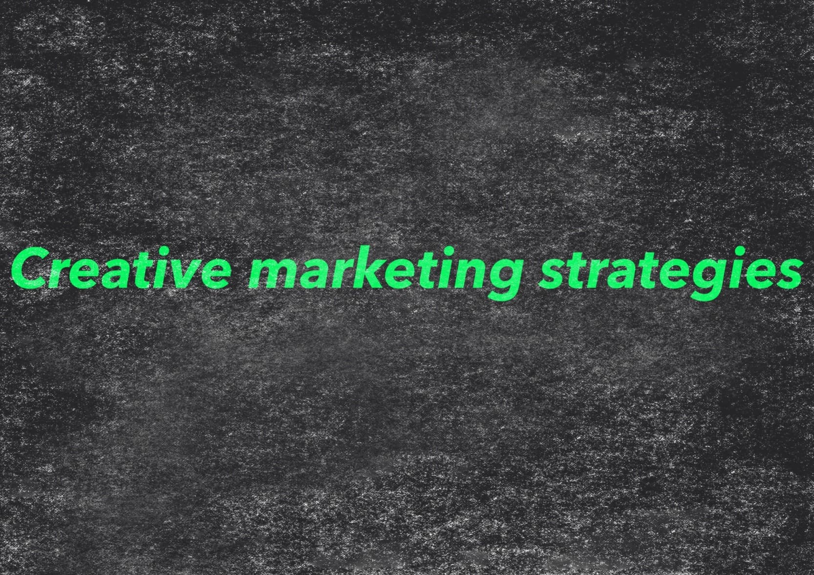 creative marketing