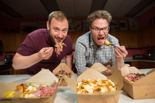 Actors Evan Goldberg and Seth Rogen