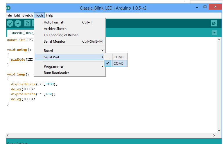 Choosing a Serial Port
