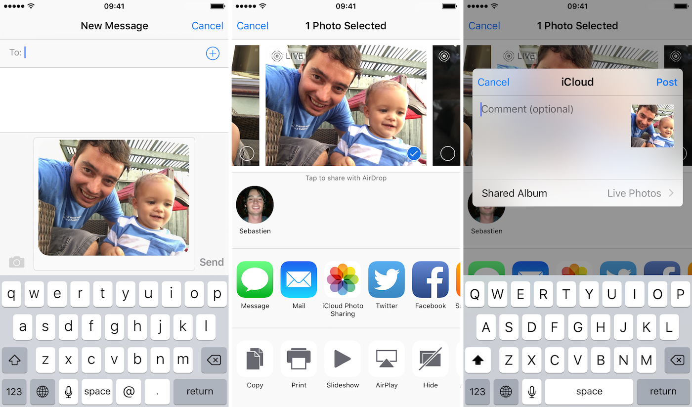share-live-photos
