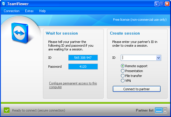 Teamviewer وهو من أفضل برامج الكمبيوتر