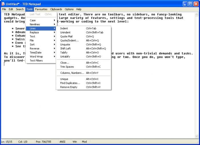 Ted Notepad وهو من أفضل برامج الكمبيوتر