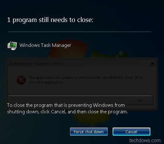 shutdown