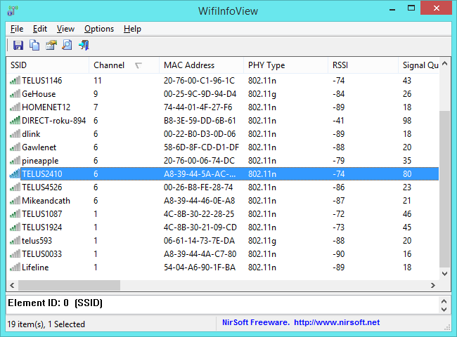 wifi info view