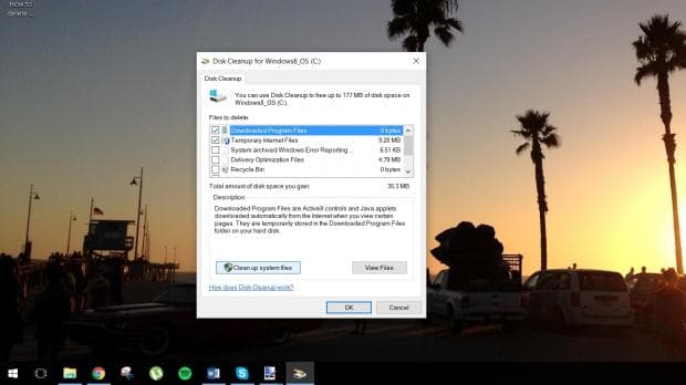 windows 10 less storage