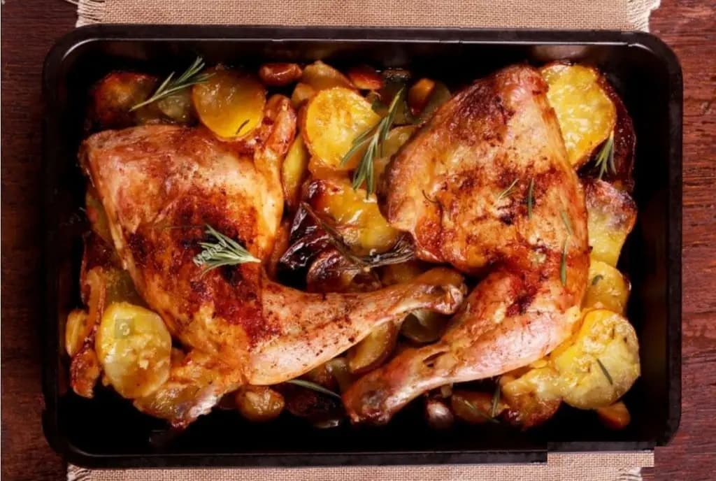 صينية البطاطا مع الدجاج