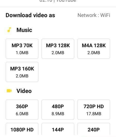 تحميل فيديو من اليوتيوب عن طريق سناب تيوب الأصفر