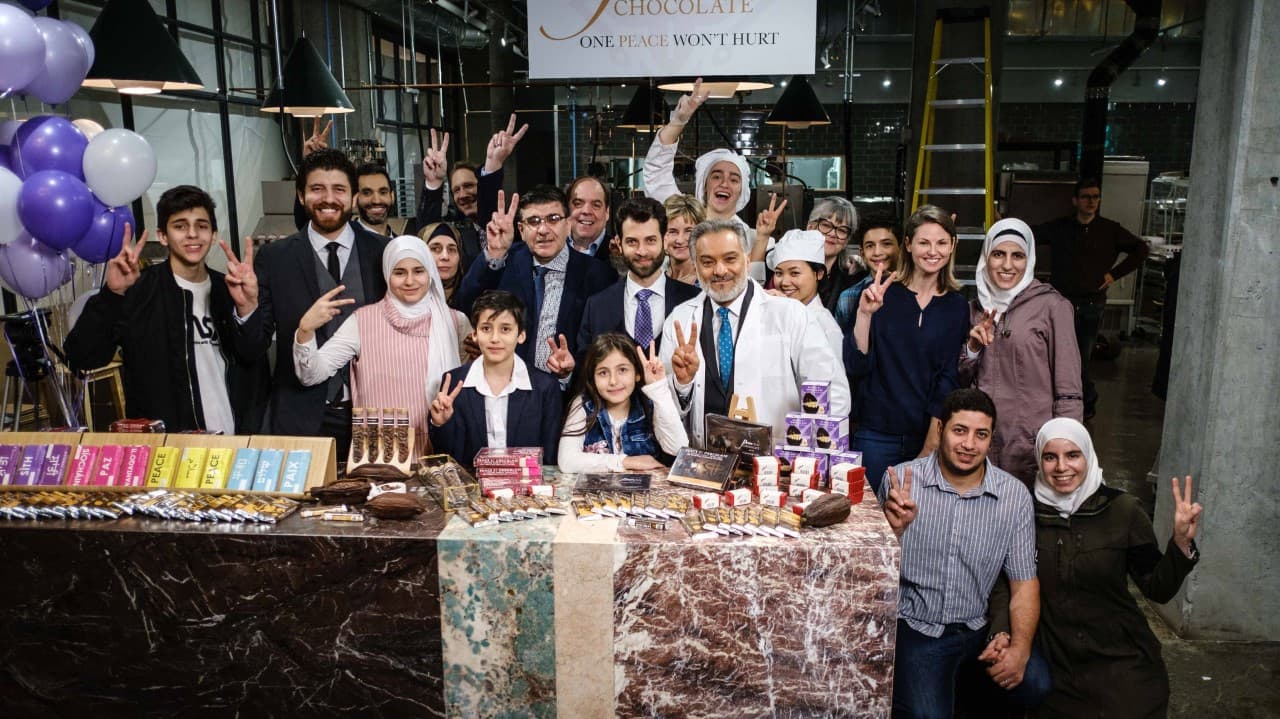كواليس فيلم السلام عن طريق الشوكولاتة peace by chocolate
