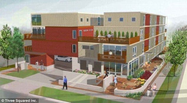 منزل مصنوع من حاويات النقل