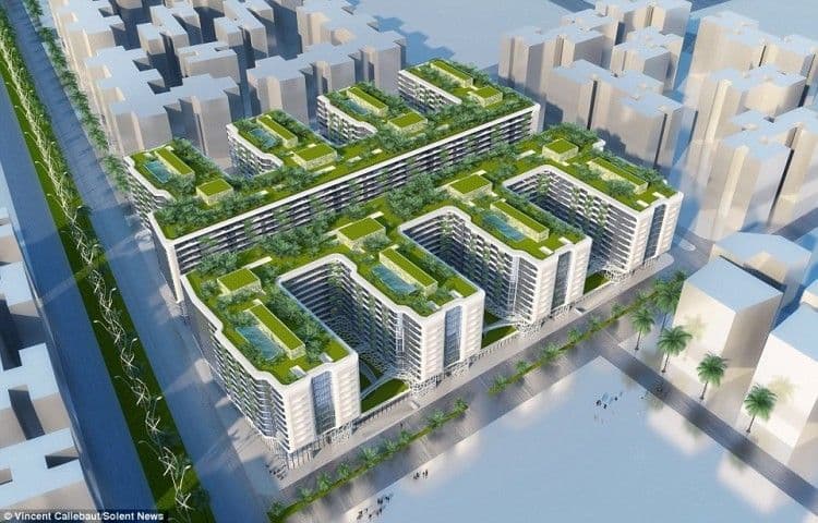 تصميم عصري لمجمع سكني ملياري صديق للبيئة متكامل في مصر!!2