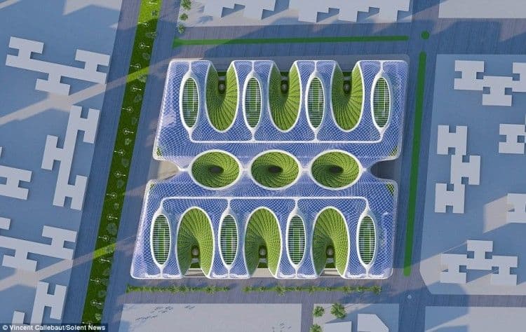 تصميم عصري لمجمع سكني ملياري صديق للبيئة متكامل في مصر!!