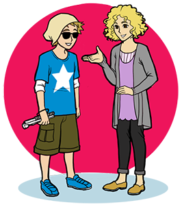 أولاً أعرض عليه بأدب المساعدة