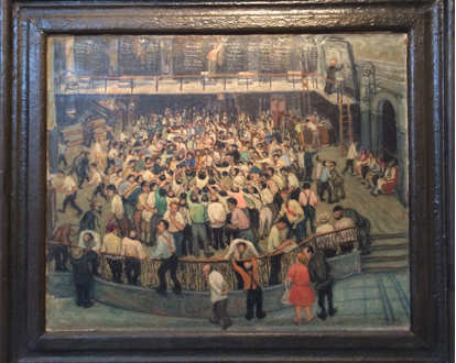 لوحة مشهد البورصة لـ مارجريت نخلة