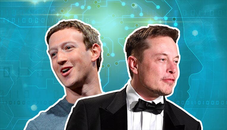 إيلون ماسك ومارك زوكربيرغ وجدل حول مستقبل الذكاء الاصطناعي