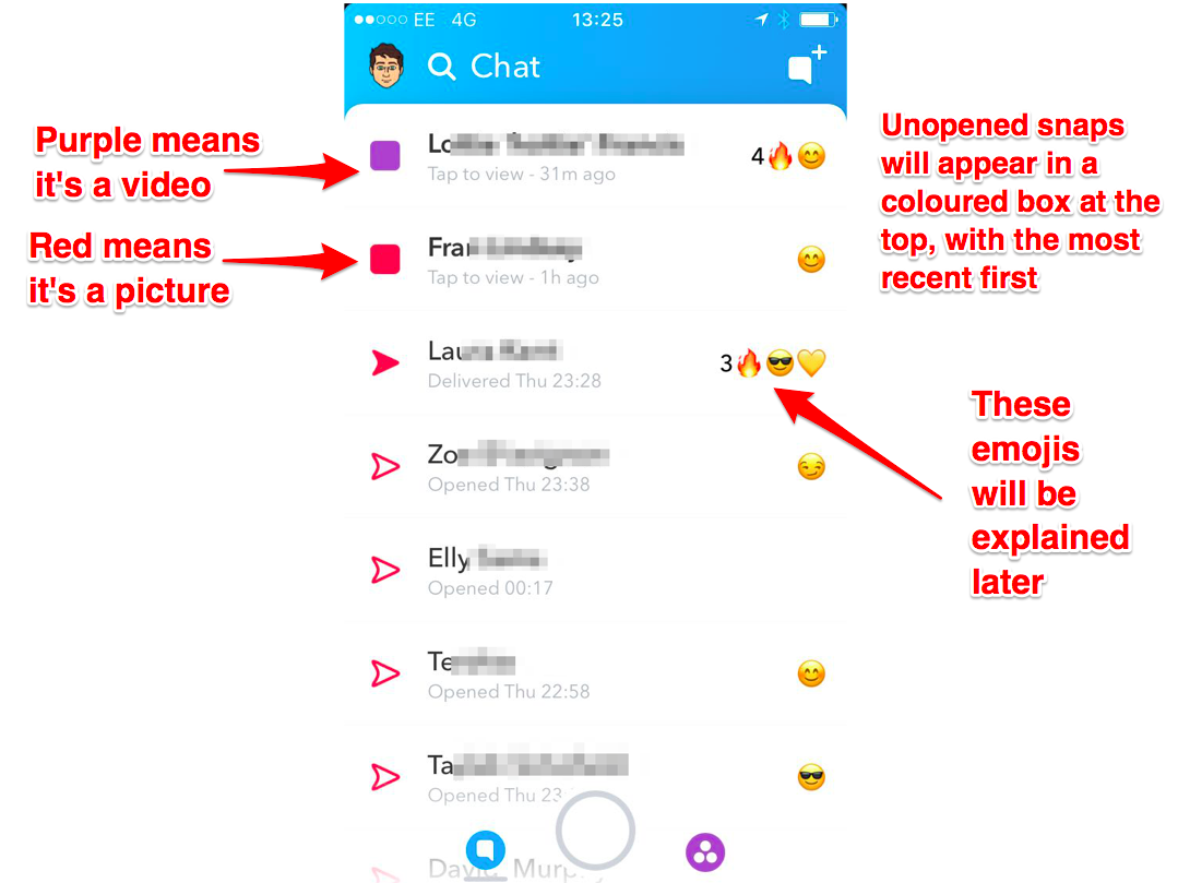 مراسلات سناب شات