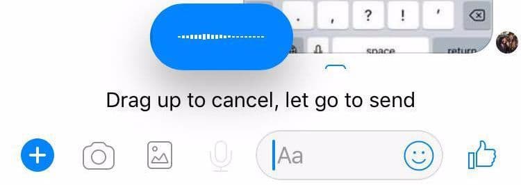 إرسال تسجيل صوتي