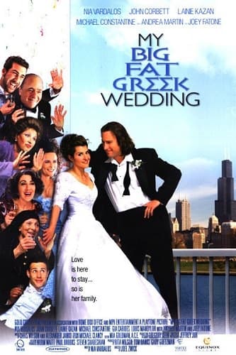 My Big Fat Greek Wedding بوستر أفلام الزفاف