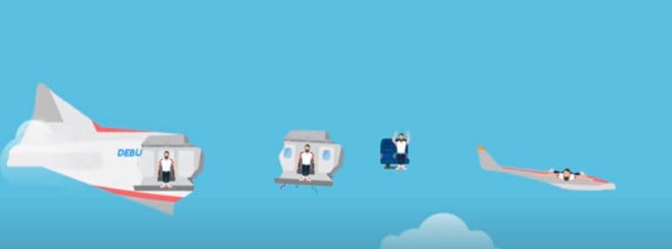 حالات مختلفة للسقوط دزن مظلة