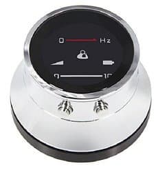 الجزء الصّدري من السمّاعة الألكترونيّة العاديّة وعليه الشاشة التي تقيس التردّاد والأزرار التي تتحكّم بالصوت