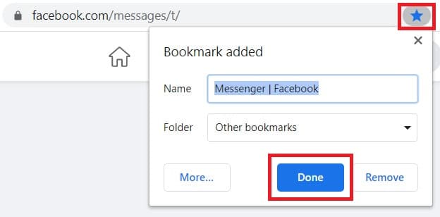 فتح ماسنجر من المتصفح