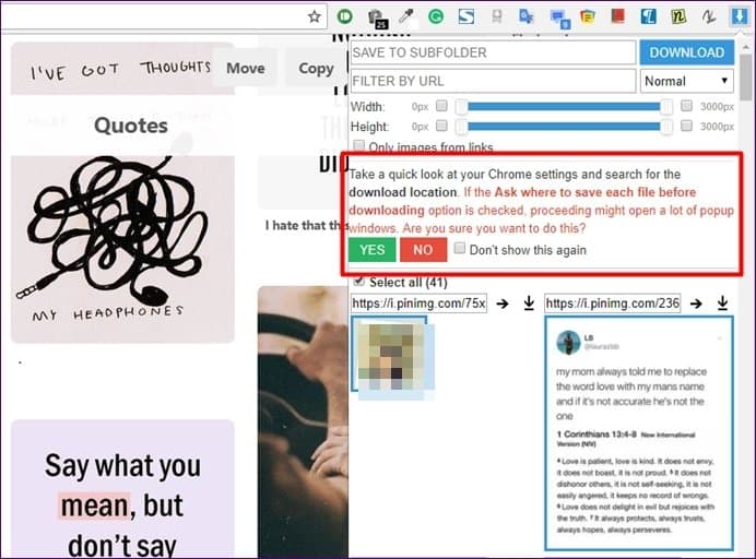 تحميل الصور من بينترست