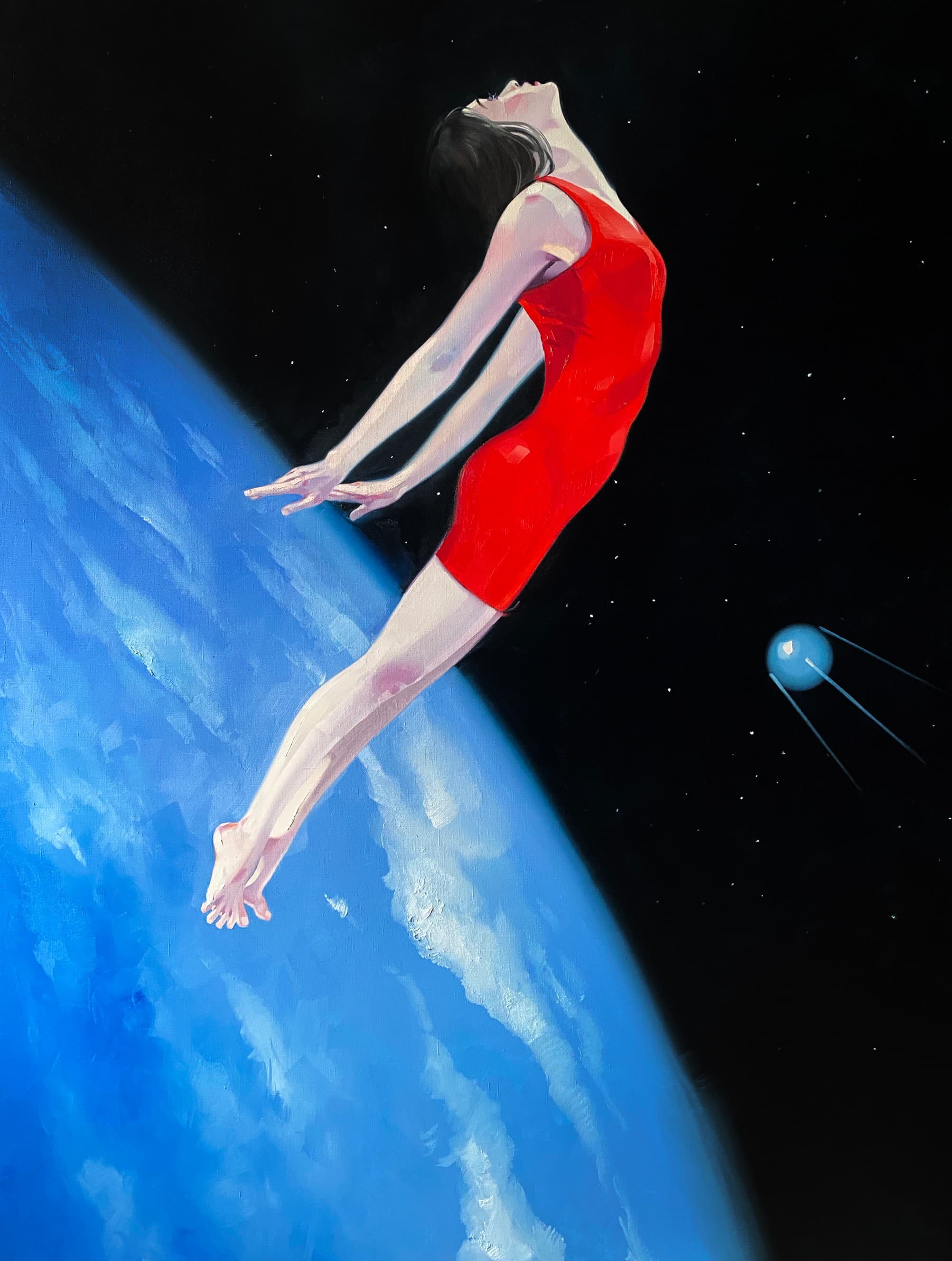 Sputnik, sweet heart, 200x150 oil on canvas 2020 copy